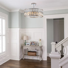 Load image into Gallery viewer, (W1340P189448/L5025-450-C) Crystal Chandeliers,5-Tier Round Semi Flush