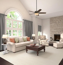 Load image into Gallery viewer, Fan Company Builder Deluxe 52 Inch Ceiling Fan With LED Light Bronze
