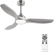 Load image into Gallery viewer, 52 Inch Quiet DC Motor Ceiling Fan With LED Lights Remote Control