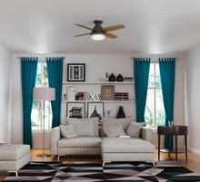 Load image into Gallery viewer, 44 Inch Bronze Low Profile Ceiling Fan With LED Lights