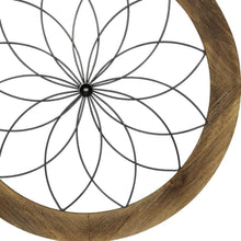 Load image into Gallery viewer, Black Metal and Wood Framed Wall Art
