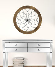 Load image into Gallery viewer, Black Metal and Wood Framed Wall Art