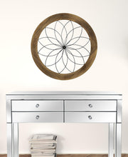 Load image into Gallery viewer, Black Metal and Wood Framed Wall Art