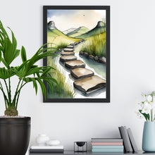 Load image into Gallery viewer, Wall Decor Giclee Poster Art Print - Stepping Stones Nature