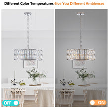 Load image into Gallery viewer, (W1340P189448/L5025-450-C) Crystal Chandeliers,5-Tier Round Semi Flush