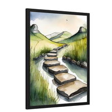 Load image into Gallery viewer, Wall Decor Giclee Poster Art Print - Stepping Stones Nature