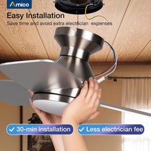 Load image into Gallery viewer, 42 Inch Ceiling Fan With Dimmable Light And Remote