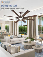 Load image into Gallery viewer, 72 Inch Oil Rubbed Bronze Ceiling Fan With Lights Remote