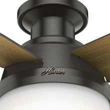 Load image into Gallery viewer, 44 Inch Bronze Low Profile Ceiling Fan With LED Lights