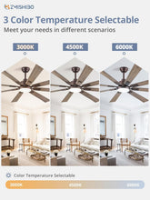 Load image into Gallery viewer, 72 Inch Oil Rubbed Bronze Ceiling Fan With Lights Remote