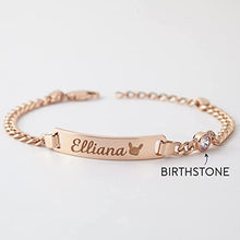 Load image into Gallery viewer, Baby Bracelet, Kid Birthday Gift, Name Bracelet Kid, Toddler Bracelet