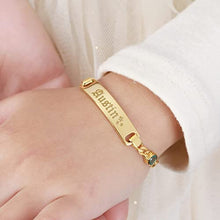 Load image into Gallery viewer, Baby Bracelet, Kid Birthday Gift, Name Bracelet Kid, Toddler Bracelet