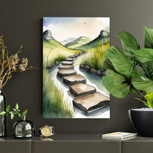 Load image into Gallery viewer, Wall Decor Giclee Poster Art Print - Stepping Stones Nature