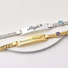 Load image into Gallery viewer, Baby Bracelet, Kid Birthday Gift, Name Bracelet Kid, Toddler Bracelet