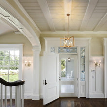 Load image into Gallery viewer, Six Light Gold Pendant Light Modern Farmhouse Chandelier
