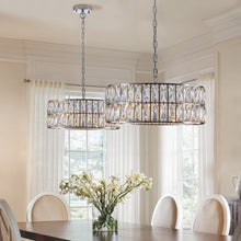 Load image into Gallery viewer, (W1340P189448/L5025-450-C) Crystal Chandeliers,5-Tier Round Semi Flush