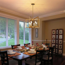 Load image into Gallery viewer, Six Light Gold Pendant Light Modern Farmhouse Chandelier