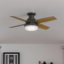 Load image into Gallery viewer, 44 Inch Bronze Low Profile Ceiling Fan With LED Lights
