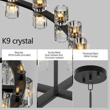 Load image into Gallery viewer, (L005030-D36-P36B/W1340P310778)36 Inches Luxury Chandeliers Crystal