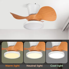 Load image into Gallery viewer, 22 Inch Ceiling Fan With LED Light For Kitchen And Bedroom