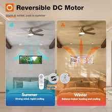 Load image into Gallery viewer, 42 Inch Remote Ceiling Fan With Dimmable Light Indoor
