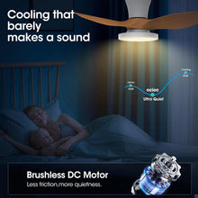 Load image into Gallery viewer, Quiet 32 Inch Ceiling Fan With LED Light Energy Efficient