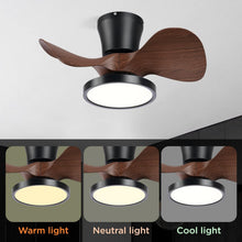 Load image into Gallery viewer, 22 Inch Quiet Ceiling Fan With LED Light And Remote