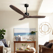 Load image into Gallery viewer, Devanti 52'' Ceiling Fan With Remote Control Fans 3 Wooden Blades