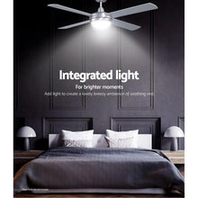 Load image into Gallery viewer, Devanti 52'' Ceiling Fan DC Motor w/Light w/Remote - Silver