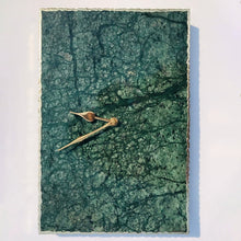 Load image into Gallery viewer, Green Marble Large Wall Clock/Personalised Momento