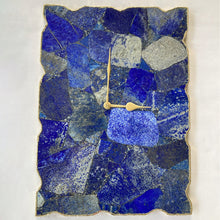 Load image into Gallery viewer, Large Lapis Lazuli Wall Clock/Personalised Momento/10"x15"