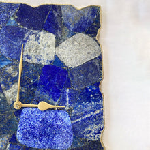 Load image into Gallery viewer, Large Lapis Lazuli Wall Clock/Personalised Momento/10"x15"