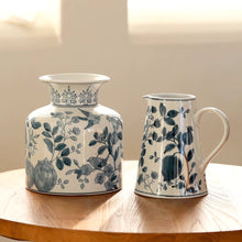 Load image into Gallery viewer, Pomegranate Hand-Painted Blue and White Porcelain Vase