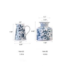 Load image into Gallery viewer, Pomegranate Hand-Painted Blue and White Porcelain Vase