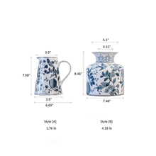 Load image into Gallery viewer, Pomegranate Hand-Painted Blue and White Porcelain Vase