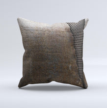 Load image into Gallery viewer, Rustic Peeled Metal Ink-Fuzed Decorative Throw Pillow