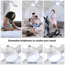 Load image into Gallery viewer, Ceiling Fan Led Light Socket Fan With Smart Remote Control 1000Lm