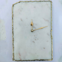 Load image into Gallery viewer, White Marble Large Wall Clock/Personalised Momento