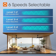 Load image into Gallery viewer, 52 Inch Black Ceiling Fan With Remote Integrated Light