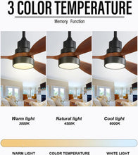 Load image into Gallery viewer, 52 Inch Flush Mount Ceiling Fan With Lights Remote Control