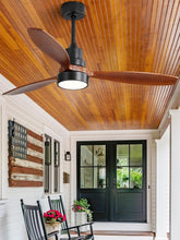Load image into Gallery viewer, 52 Inch Flush Mount Ceiling Fan With Lights Remote Control