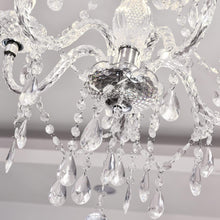 Load image into Gallery viewer, Plug In 5 Light Crystal Pendant Chandelier With Clear Cord