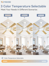 Load image into Gallery viewer, 72 Inch White Ceiling Fan With Lights And Remote DC Motor
