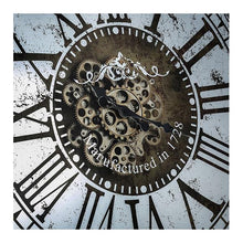 Load image into Gallery viewer, Large Square Mirror Wall Clock