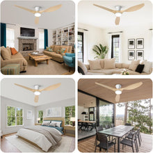 Load image into Gallery viewer, 52 Inch Ceiling Fan With Light And Remote Low Profile