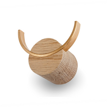 Load image into Gallery viewer, Wall hook DEER | oak wood, brass