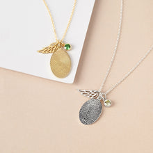 Load image into Gallery viewer, Fingerprint Necklace, Fingerprint Jewelry With Birthstone