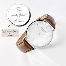 Load image into Gallery viewer, Handwriting Gifts for Groom, Engraved Watch for Men