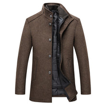 Load image into Gallery viewer, Winter Men Wool Jacket Slim Fit Thick Warm Coat