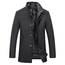 Load image into Gallery viewer, Winter Men Wool Jacket Slim Fit Thick Warm Coat
